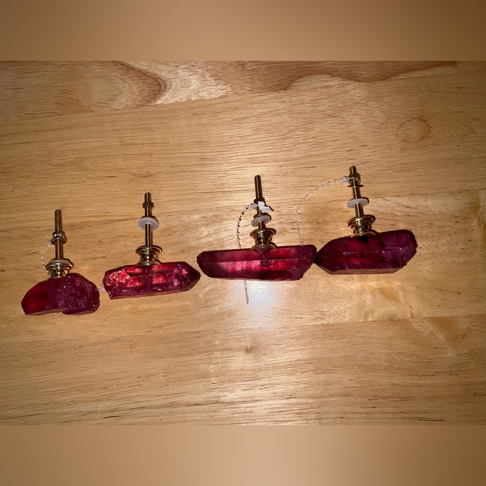 Hot pink Crystal knobs - Picture 2 of 2